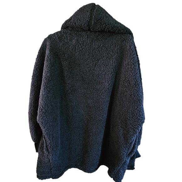 Bumblebella by Jill Martin Regular Sherpa Cardigan Jacket Black fits up to a L - Picture 5 of 8